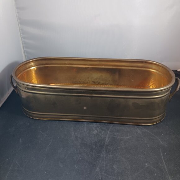 Brass Planter  10" Pot Window Plant - Made in India - Picture 6 of 13